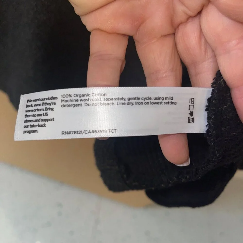 Eileen Fisher Womens Jacket Size Large Black Pockets Casual Pure Cotton - Picture 6 of 11